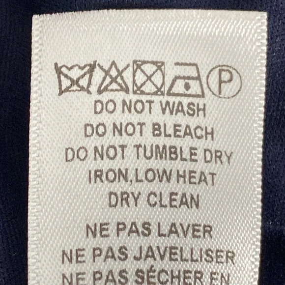 Adrianna Papell Navy Blue Floral Guipure Lace Sleeveless Sheath Dress Size 8 - Picture 11 of 12